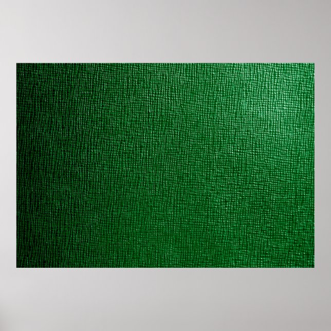 Poster Couro com padrão abstrato em cor verde. Abst (Frente)