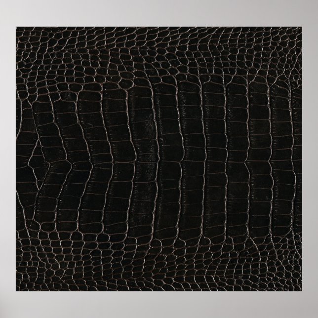Poster Couro crocodilo luxurioso: textura têxtil. (Frente)