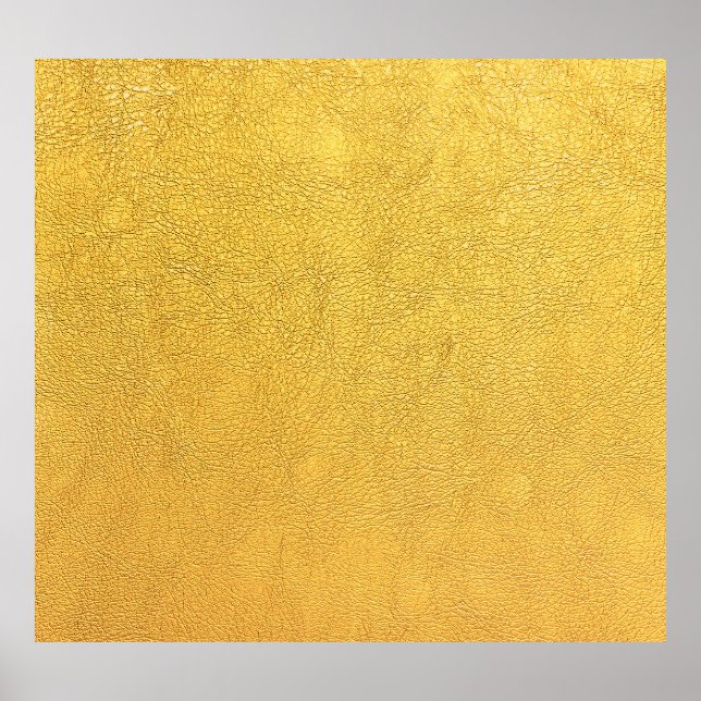 Poster Couro Dourado Brilhante: Fundo Texturizado (Frente)