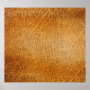 Poster Couro Marrom: Fechamento Detalhado da Textura