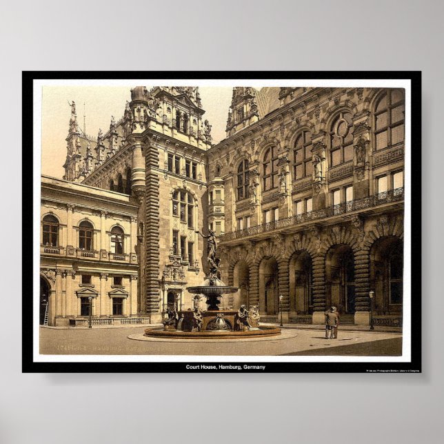 Poster Court House, Hamburg, Alemanha (Frente)