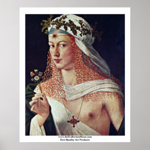 Póster Courtesan (retrato de Lucrezia Borgia?)