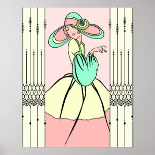 Póster COURTNEY, ART DECO: Manhã da páscoa