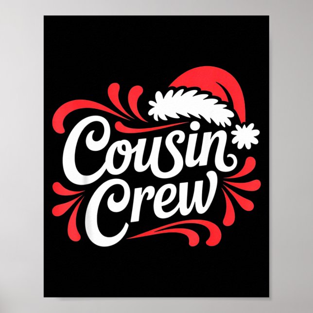 Poster Cousin Crew Christmas Xmas Lights Family Matching  (Frente)