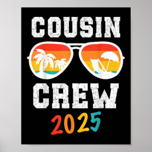 Poster Cousin Crew Trip 2025 Summer Family Reunion Weeken