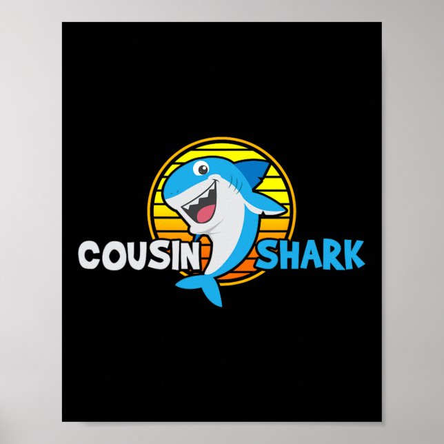 Poster Cousin Gift Shark Lover (Frente)