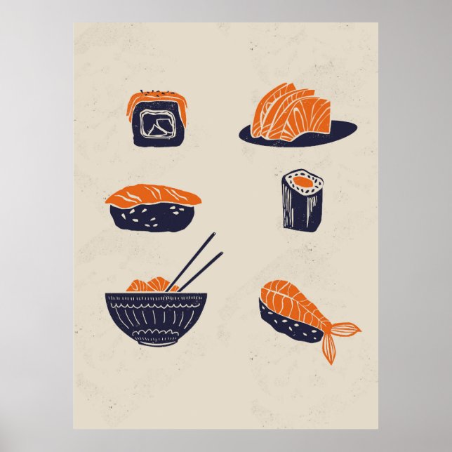 Poster Cousine Japonês (Frente)