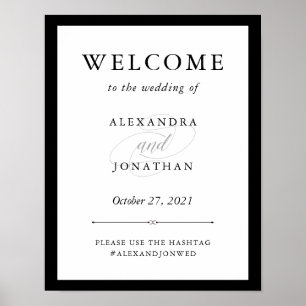 Poster Couture Elegante   Boas-vindas ao Casamento Negro 