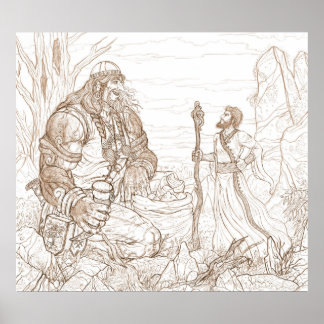 Póster Covenant and Foamhuner (tamanho personalizável)