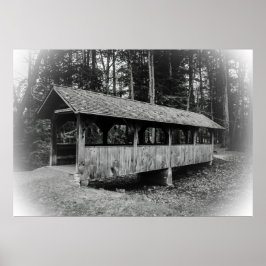 Poster Covered Foot Bridge