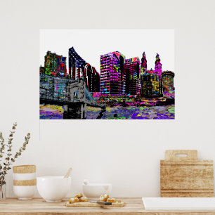 Poster Covington, Kentucky em grafite