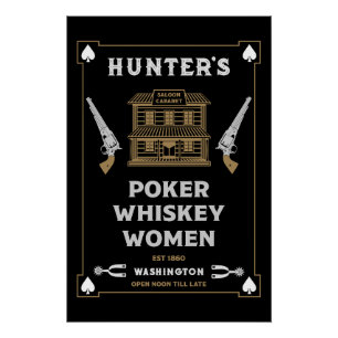 Póster Cowboy American Frontier Saloon