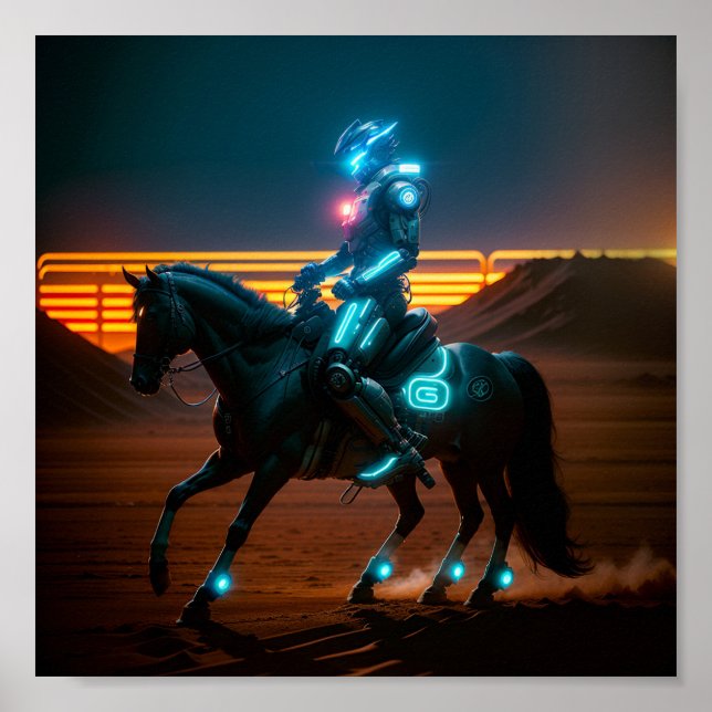 Poster Cowboy cibernético (Frente)