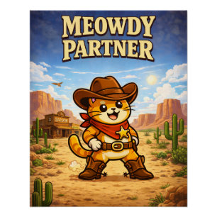 Póster Cowboy Cliff - Bigodes Através do Tempo