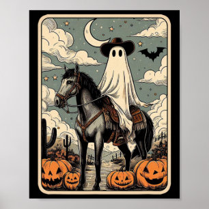 Poster Cowboy Fantasma Andando Cavalo Engraçado Tarot Car