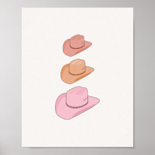 Poster Cowboy Hats
