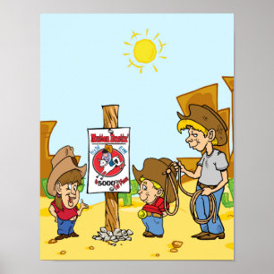 Poster Cowboy Kid Mutton Bustin