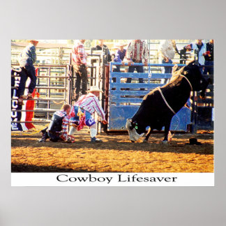 Póster Cowboy Lifesaver