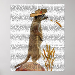 Póster Cowboy Meerkat