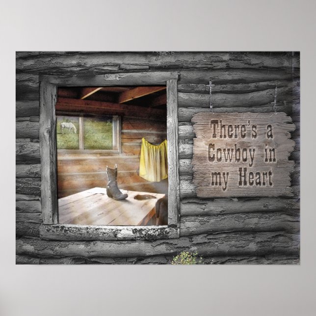 Póster Cowboy no meu coração (Frente)