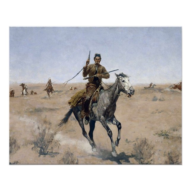 Póster cowboy ocidental americano (Frente)