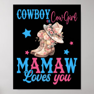 Poster Cowboy Ou Cowgirl Mamaw Ama Você Rever Sexo Pa