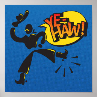 Poster Cowboy pop art - primary