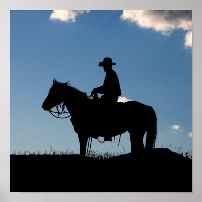 Póster Cowboy Sunset (Frente)