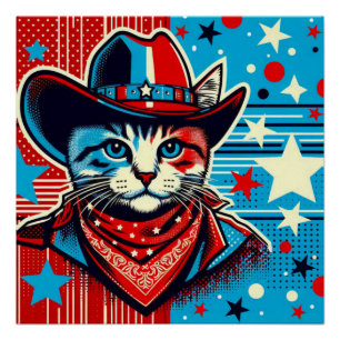 PÓSTER COWBOY UP-CAT 4