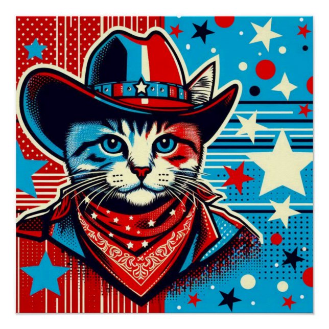 PÓSTER COWBOY UP-CAT 4 (Frente)