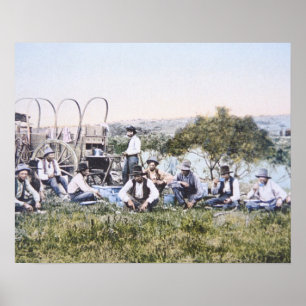 Póster Cowboys at Lunch, 1904 (foto)