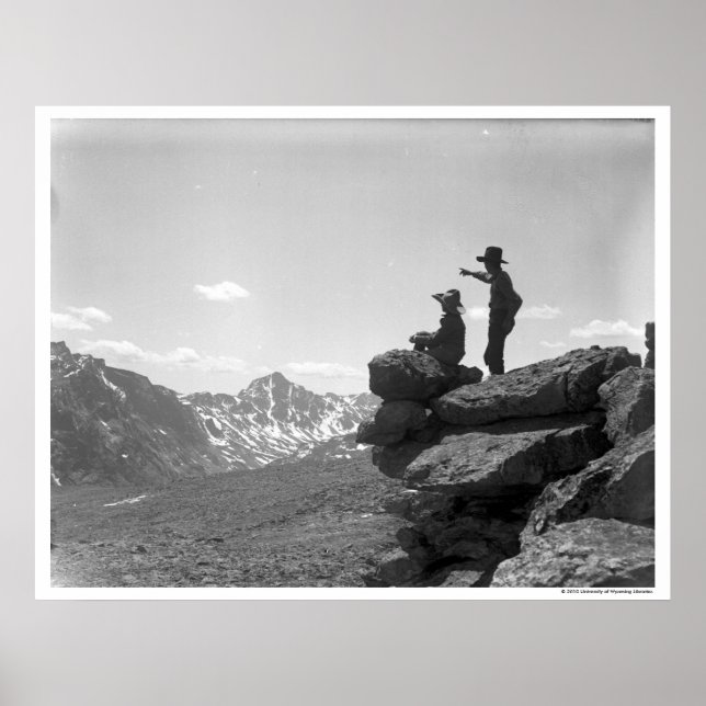 Póster Cowboys em um cume (Frente)