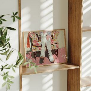 Póster Cowgirl Boots Pintura Retro Vintage Poster brilhan