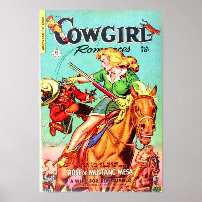 Poster Cowgirl Romances - Rosa de Mustang Mesa (Frente)