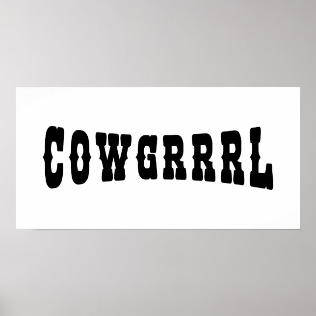 POSTER COWGRRRL (Frente)