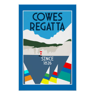 Póster Cowle of Wight Yacht Regatta