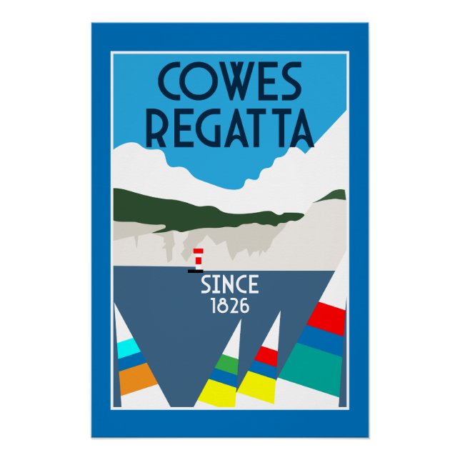 Póster Cowle of Wight Yacht Regatta (Frente)