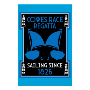 Póster Cowle of Wight Yacht Regatta