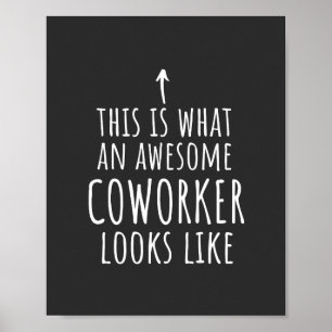 Poster Coworker Gift, Coworker Mug, Awesome Coworker