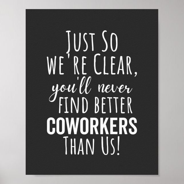 Poster Coworker Goodbye | Deslocamento de Colaboradores | (Frente)