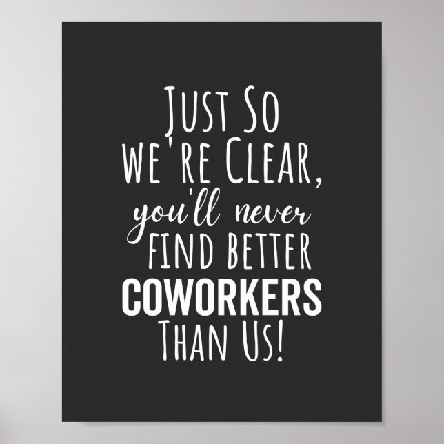 Poster Coworker Goodbye | Deslocamento de Colaboradores | (Frente)