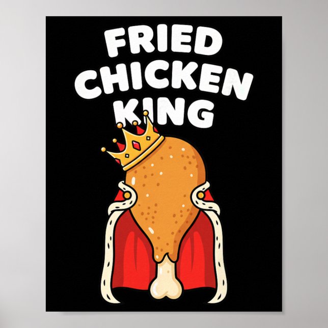 Poster Coxa da Coroa do Rei do Frango Frito (Frente)