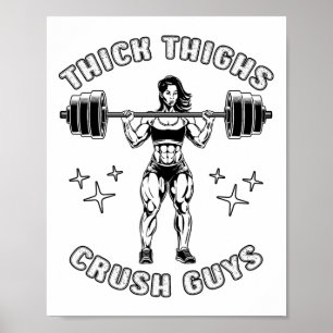 Poster Coxas grossas Caras Esmagadas Engraçadas Engraçada