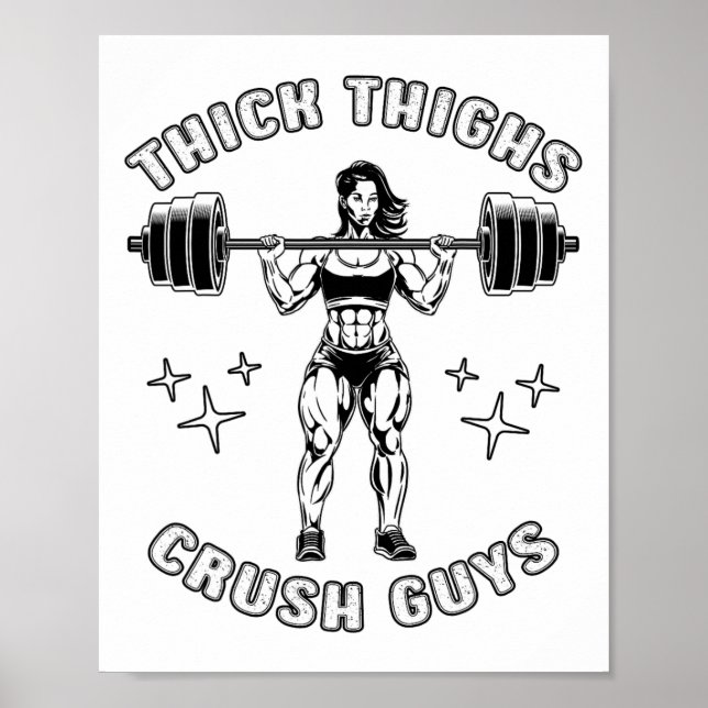 Poster Coxas grossas Caras Esmagadas Engraçadas Engraçada (Frente)