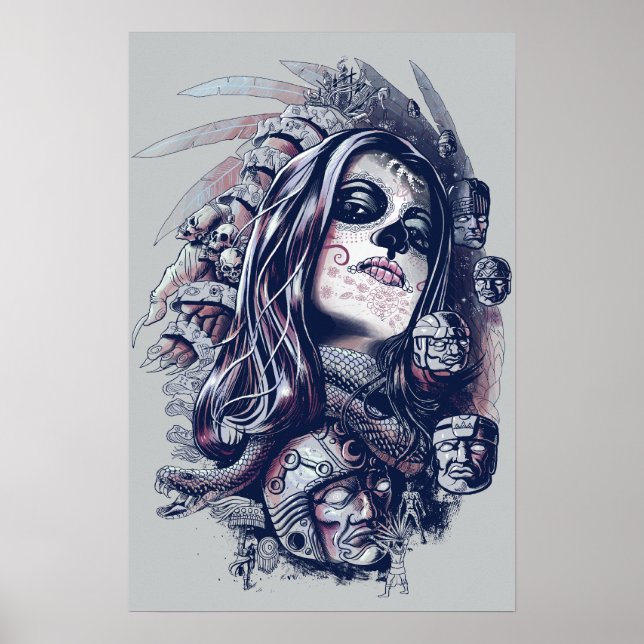 Poster Coyolxaugqui (Frente)