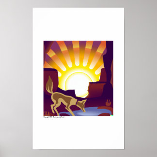 Poster Coyote Canyon Sunrise