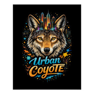 Póster Coyote Urbano