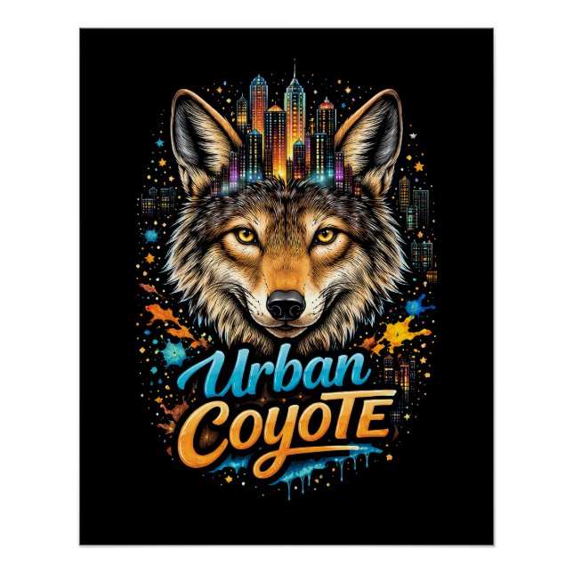 Póster Coyote Urbano (Frente)