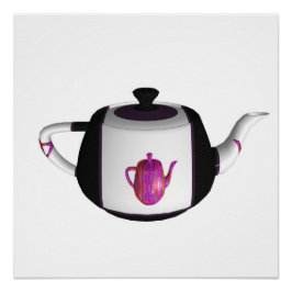 Póster Cozinha Arco-Íris Preto e Branco