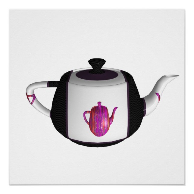 Póster Cozinha Arco-íris Preto e Branco (Frente)